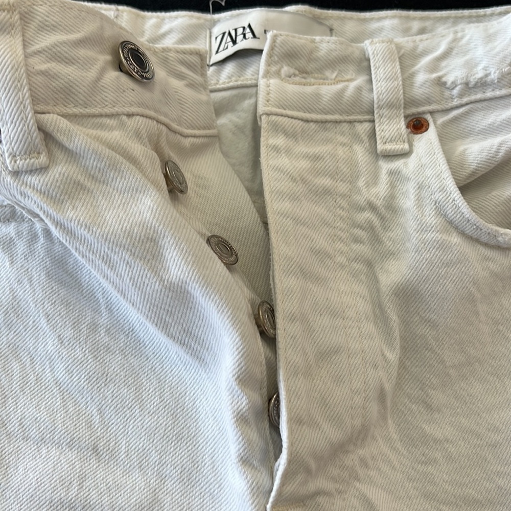 Zara white denim jeans - Picture 4 of 5